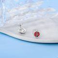 wholesale 925 Sterling Silver Ladybug Heart Stud Earrings for Girls and Women Gift Ideas-0-3