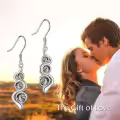 wholesale 925 Sterling Silver Natural Turquoise & Moonstone with Moss Agate Drop Earrings Wholesale for Women-0-5