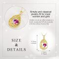 wholesale 925 Sterling Silver Heart Pendant Necklace Wholesale Gold Plated-0-93
