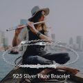 wholesale 925 Sterling Silver Musical Instruments Bracelet - Clarinet Design Music Lover s for Women Men-0-5