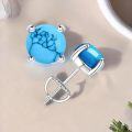 wholesale 925 Sterling Silver Turquoise Earrings for Women, 7.5mm Studs, Hypoallergenic Gift for Mom Wife-0-1