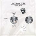 wholesale 925 Sterling Silver Heart Shaped Photo Frame Pendant Necklaces Gifts for Women-0-4
