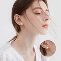 wholesale 14K Gold Pearl Chain Threader Earrings for Women-0-1