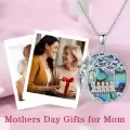 TOUPOP Sterling Silver Crystal Family Tree Necklace For Women-0-3