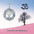 wholesale Sterling Silver Crystal Tree of Life Necklace Celtic Knot Jewelry for Women-0-44