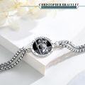 wholesale 925 Sterling Silver Saint Christopher Protection Charm Chain Link Bracelet-0-4