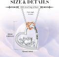 wholesale 925 Sterling Silver Heart Pendant Necklace - Mama Bear and Cubs Family Charm  for Women-0-4