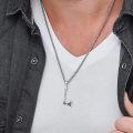 wholesale 925 Sterling Silver Axe Pendant Necklace  for Men - Norse Viking Jewelry with Rune Design and Chain 46cm Length-0-1
