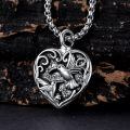 TOUPOP 925 Sterling Silver Hummingbird Urn Necklace For Ashes Memorial Keepsake-0-4