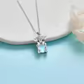 wholesale 925 Sterling Silver Moonstone Pendant - Cute Cow Design Necklaces Wholesale for Women's  Ideas-0-3