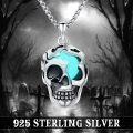 wholesale  Glowing Skull Head Pendant Necklace-0-4