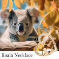 wholesale 925 Sterling Silver Koala Heart Pendant Necklace with Gemstone for Women-0-3