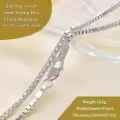 wholesale 925 Sterling Silver Box Link Chain Necklaces Wholesale 18-30 for Women & Men-0-3