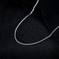 wholesale 925 Sterling Silver 2mm 3mm Franco Chain Oxidized Square Foxtail Necklace for Men Women-0-2