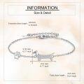 wholesale 925 Sterling Silver Dachshund Paw Print Charm Bracelet s for Women-0-4