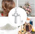 wholesale 925 Sterling Silver Cross Urn Necklace with Crystal Accents - Memorial Keepsake Jewelry for Ashes Cremation-0-5