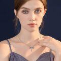 wholesale Sterling Silver Stone Dragonfly Urn Necklace for Ashes w Filling Tool-0-57