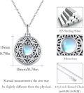 wholesale 925 Sterling Silver Moonstone Urn Pendant Keepsake Ashes Holder Necklace for Women and Men-0-4