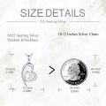 wholesale 925 Sterling Silver Double Heart Pendant Necklaces for Women Mother's Day Gifts Jewelry-0-3