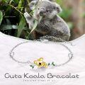 wholesale 925 Sterling Silver Koala Charm Bracelet for Women Adjustable Animal s-0-4