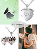 wholesale 925 Sterling Silver Natural Turquoise Heart Shape Pendant Necklace for Women-0-3