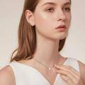 wholesale 14k White Gold Simple Freshwater Pearl Necklace-0-7