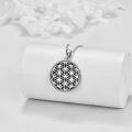 wholesale Sterling Silver Flower of Life Pendant with Abalone Shell Mother of Pearl Turquoise Black Onyx-0-1