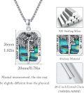 wholesale 925 Sterling Silver Guardian Angel Pendant with Abalone Shell and Cross Charm Necklace-0-4