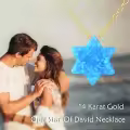 wholesale Gold 14k Blue Opal Evil Eye Hamsa Pendant Necklaces Wholesale with Chain-0-3