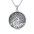 TOUPOP Sterling Silver Tree Of Life Pendant Necklace For Women Men Gifts-0-0