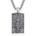 wholesale 925 Sterling Silver Jesus Pendant Necklace With Cross And Stars Design-0-0