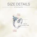 wholesale 925 Sterling Silver Turquoise Dragonfly Ring Adjustable Boho Nature Jewelry Gift-0-4