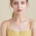 wholesale 925 Sterling Silver Unicorn Moon Necklace Pendant  for Women Mom-0-5