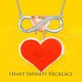 wholesale 925 Sterling Silver Infinity Heart Necklace-0-3