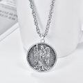 wholesale 925 Sterling Silver Saint Raphael Angel Pendant Necklace for Women and Men Religious-0-2