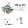 wholesale 925 Sterling Silver Tree of Life Abalone Shell Inlay Cross Pendant Necklace for Women Men Christmas Gift-0-2
