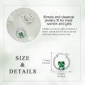 wholesale 925 Sterling Silver Green Frog Hoop Earrings for Women Girls-0-4