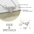 TOUPOP Sterling Silver Stone Stethoscope Caduceus Necklace Nursing Doctor Gift-0-3