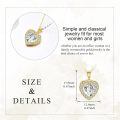 wholesale 14k Gold Heart Pendant Necklace Wholesale With Lab Diamond Center Stone-0-4