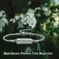 wholesale 925 Sterling Silver Turquoise Urn Bracelet Wholesale with Hawthorn Flower and Daisy Design - Mother's Day Gift for Women-0-3