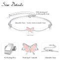 wholesale 925 Sterling Silver Butterfly Charm Bracelet-0-2