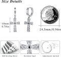 wholesale 925 Sterling Silver Celtic Knot Cross Drop Earring Set - Irish Style Jewellery Gift for Her Him-0-4