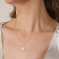 wholesale 14K Gold Pearl & Cubic Zirconia Phoenix Pendant Necklace for Women Girls-0-1