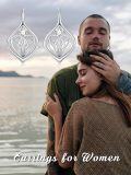 wholesale 925 Sterling Silver Celtic Heart Knot Leverback Dangle Drop Earrings for Women and Teen Girls-0-4