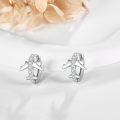 wholesale 925 Sterling Silver Airplane/Moon Star Huggie Hoop Earrings Witch s for Women-0-3
