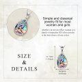 wholesale 925 Sterling Silver Abalone Shell Mermaid Tree of Life Pendant Necklace-0-5