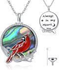 wholesale Sterling Silver Cardinal Pendant Necklace Memorial Sympathy Gift for Women Mom Wife-0-6