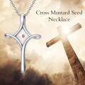 wholesale 925 Sterling Silver Faith Hope Love Cross Pendant Necklace With Heart Motif-0-2