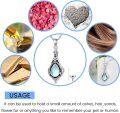 wholesale 925 Sterling Silver Moonstone Cremation Jewelry Keepsake Ashes Pendant Necklace Memorial Jewelry for Women Loved One-0-5