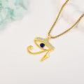 wholesale Gold 925 Sterling Silver Evil Eye Pendant Necklace - Egyptian Protection  for Men & Women-0-4